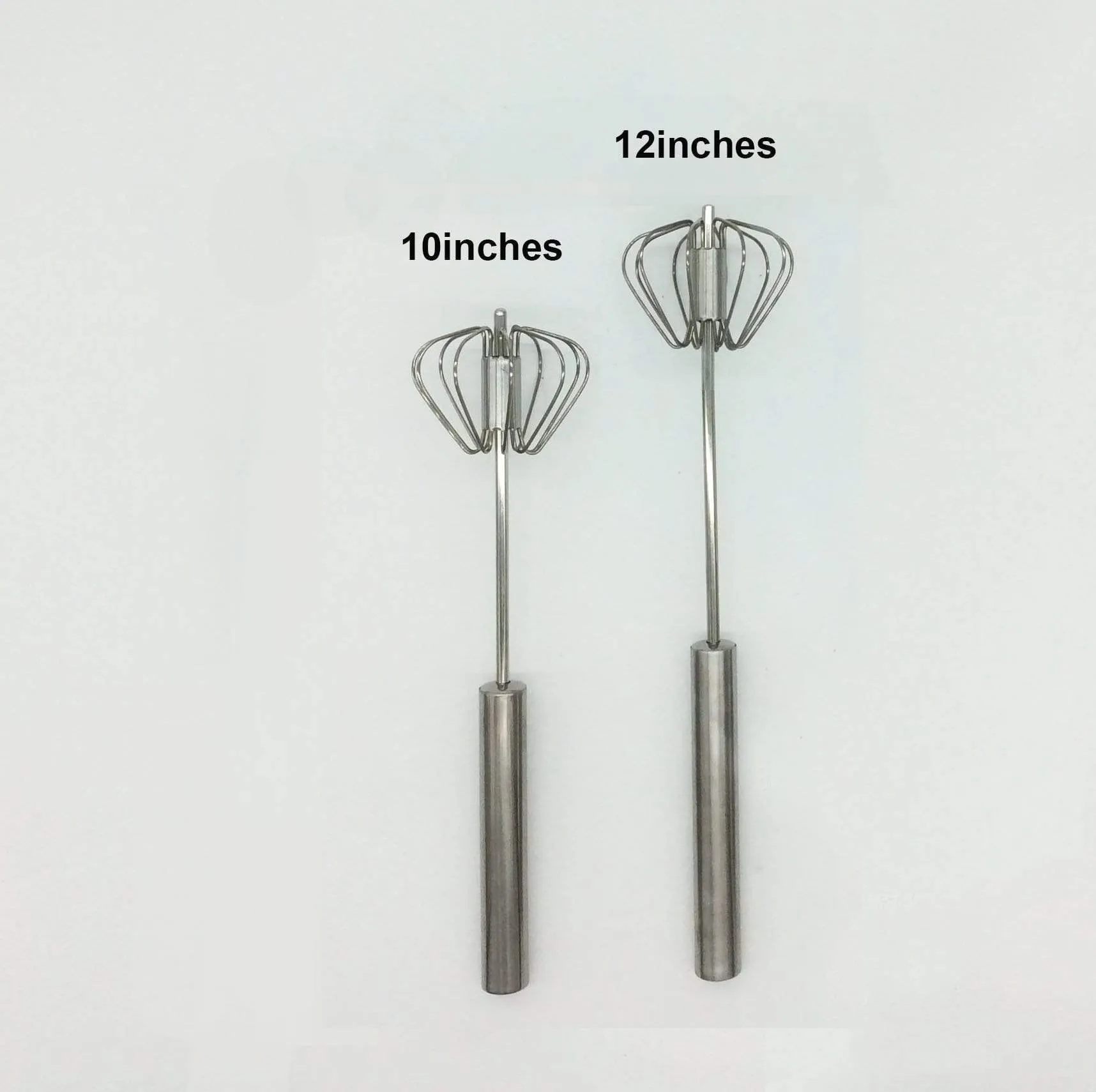 【 LIMITED SALE】Egg Beater Metal Rotate Semi-automatic Hand Stainless Steel