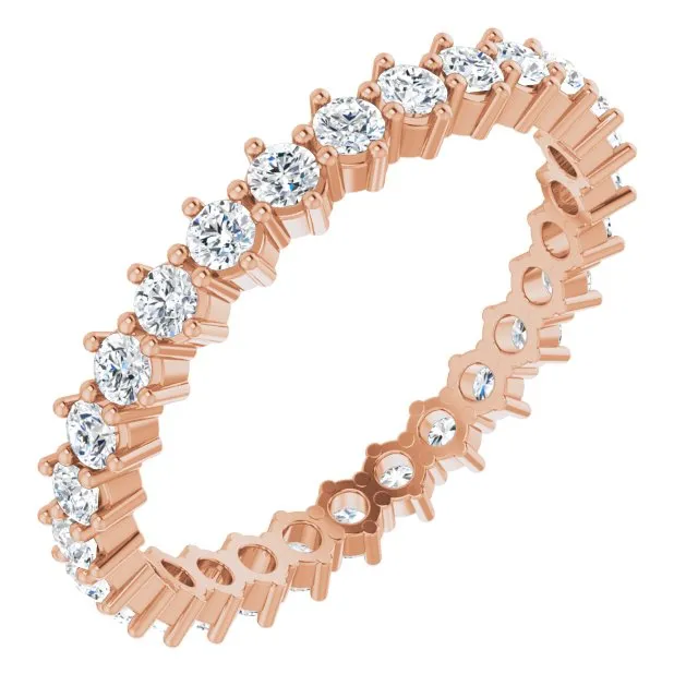 0.84 ct. Shared Prong Set Round Diamond Eternity Band