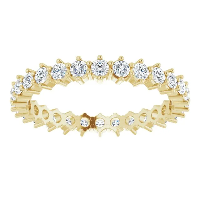 0.84 ct. Shared Prong Set Round Diamond Eternity Band