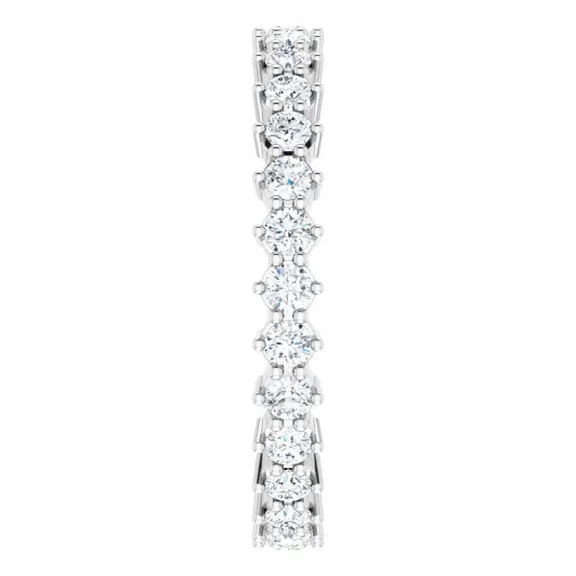 0.84 ct. Shared Prong Set Round Diamond Eternity Band