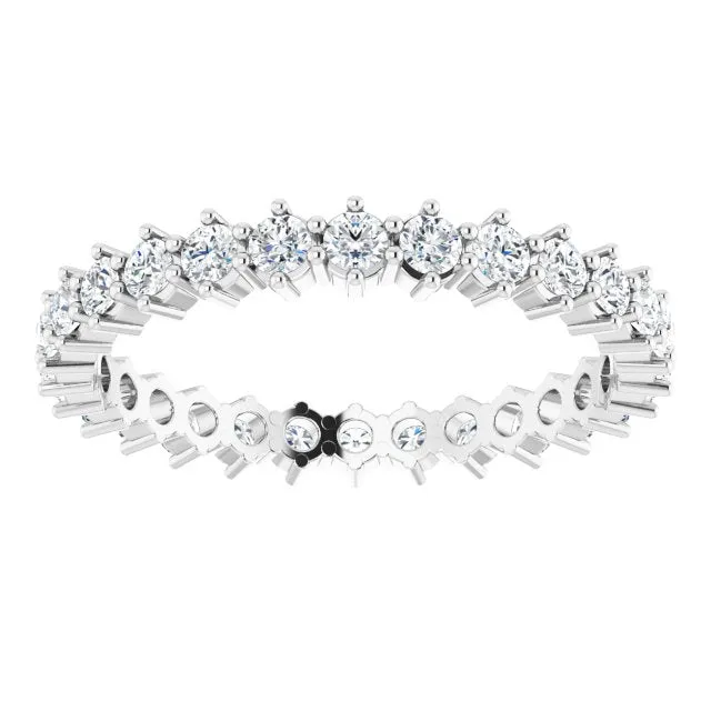 0.84 ct. Shared Prong Set Round Diamond Eternity Band