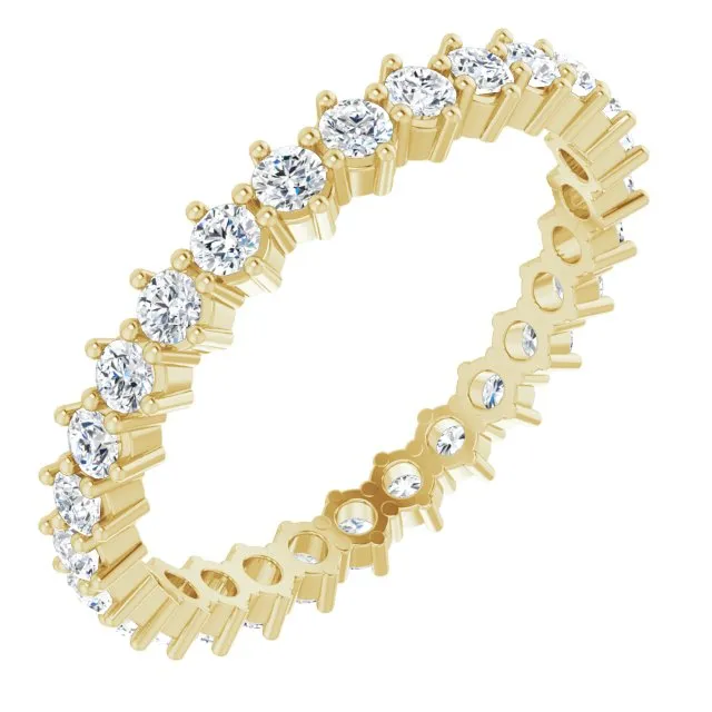 0.84 ct. Shared Prong Set Round Diamond Eternity Band