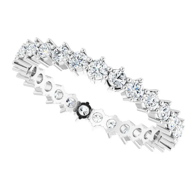 0.84 ct. Shared Prong Set Round Diamond Eternity Band