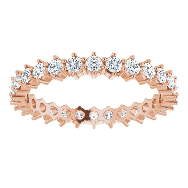 0.84 ct. Shared Prong Set Round Diamond Eternity Band