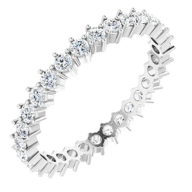 0.84 ct. Shared Prong Set Round Diamond Eternity Band