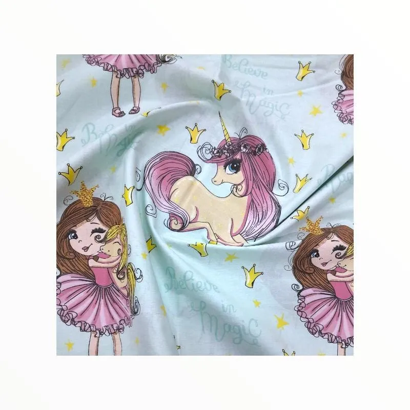 100% Printed Cotton Percale Sheeting Princess 240 cm