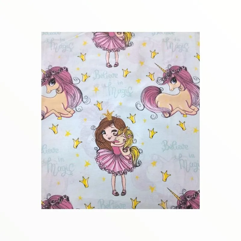 100% Printed Cotton Percale Sheeting Princess 240 cm