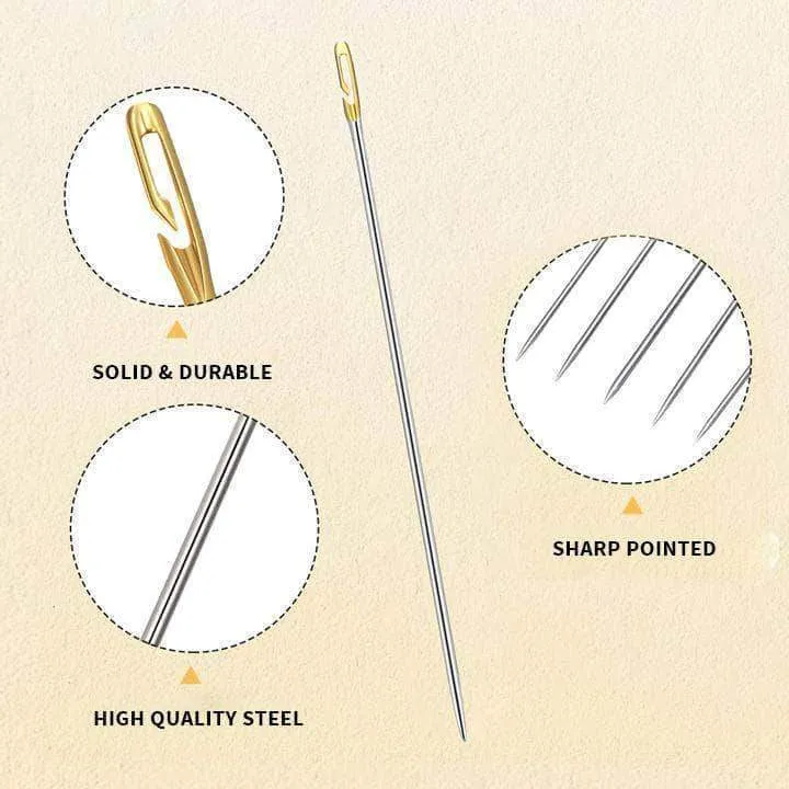 12 Pieces Super Easy Self Threading Needles