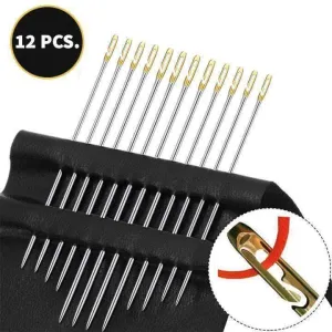 12 Pieces Super Easy Self Threading Needles