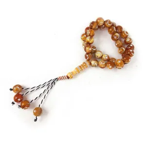 12mm Prayer Beads 33 Islamic Salah Masbaha Star & Moon