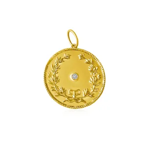 14KT Gold Diamond Mila Charm Pendant