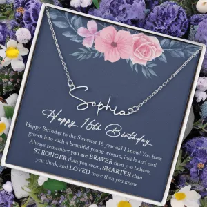 16th Birthday Gift Girl Necklace, Sweet 16 Necklace, Sweet 16 Gifts For Girls, Gift For 16 Year Old Girl, Sweet Sixteen