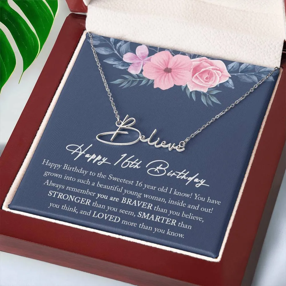 16th Birthday Gift Girl Necklace, Sweet 16 Necklace, Sweet 16 Gifts For Girls, Gift For 16 Year Old Girl, Sweet Sixteen