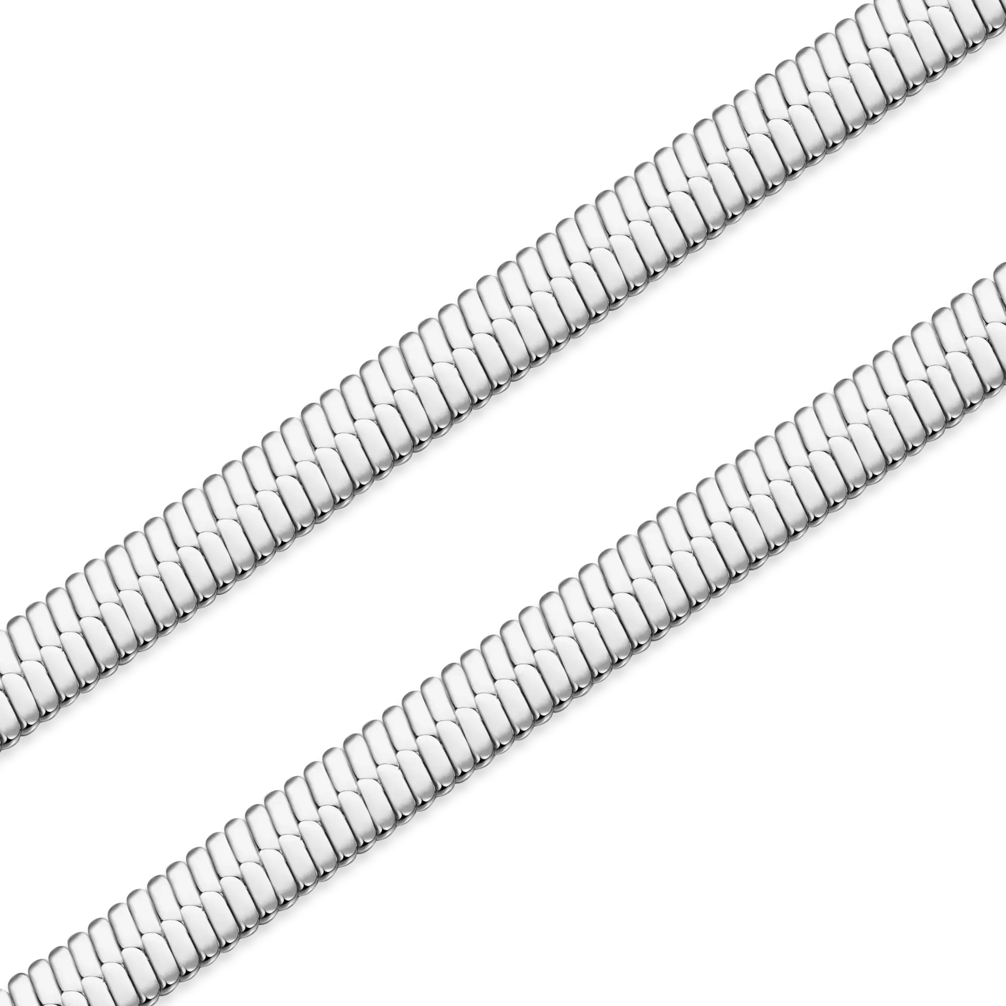 2.5mm Herringbone Chain - White Gold