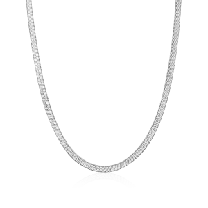 2.5mm Herringbone Chain - White Gold
