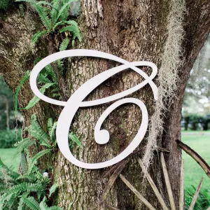 30" Tall Monogram Letter Sign