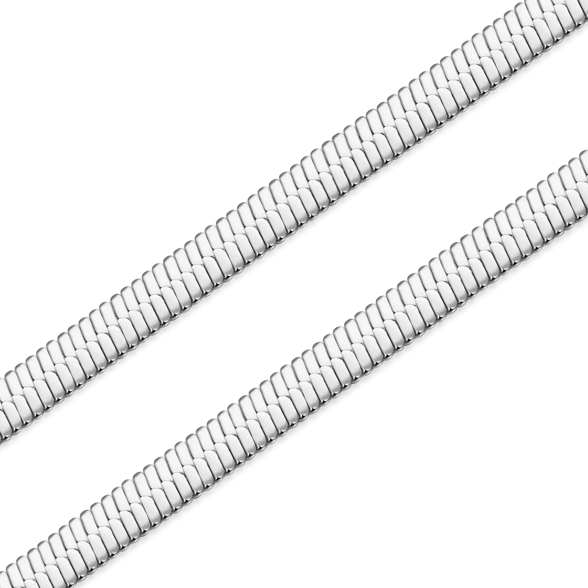 3mm Herringbone Chain - White Gold