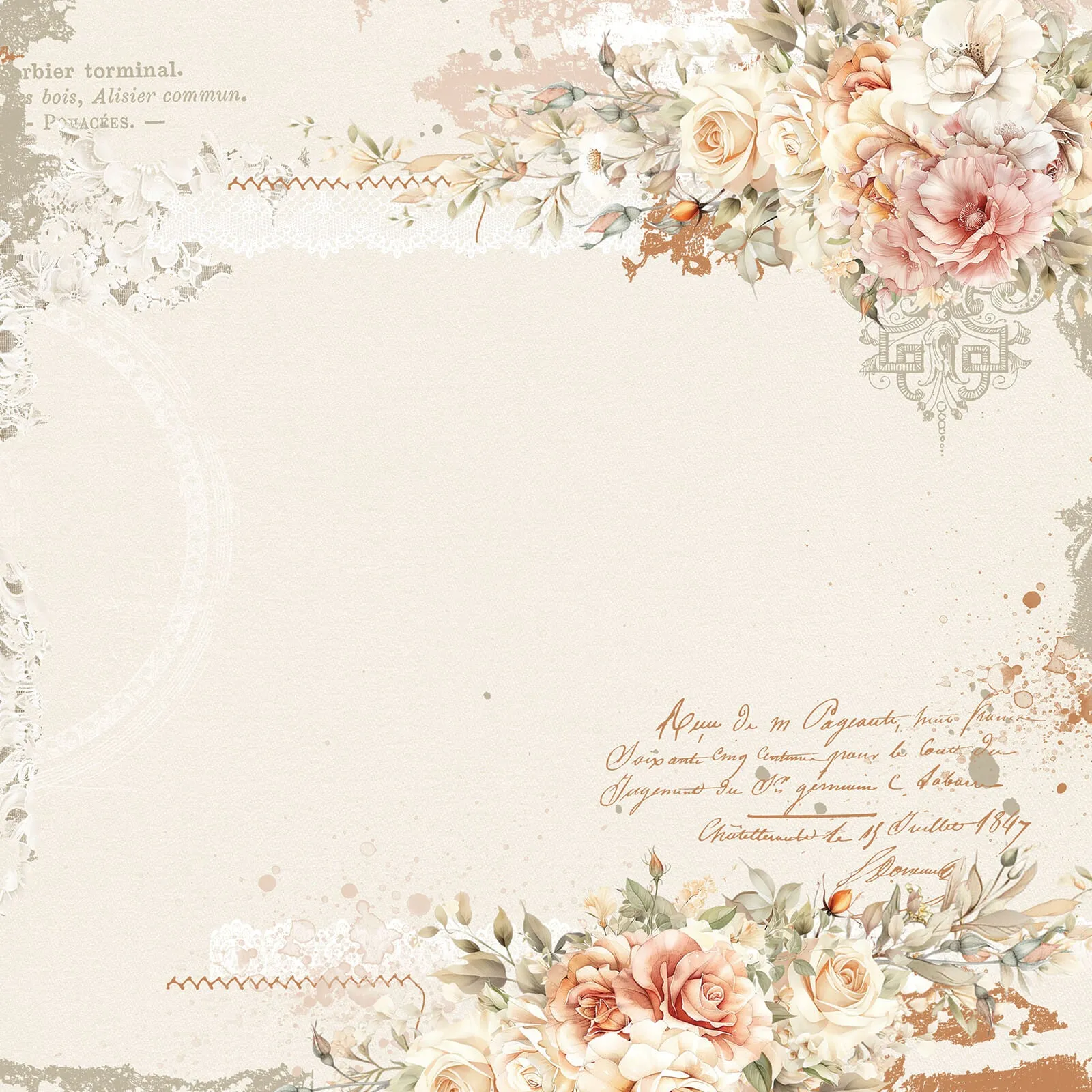 49 & Market - One Perfect Day - 12x12 Pattern Paper - Eternity