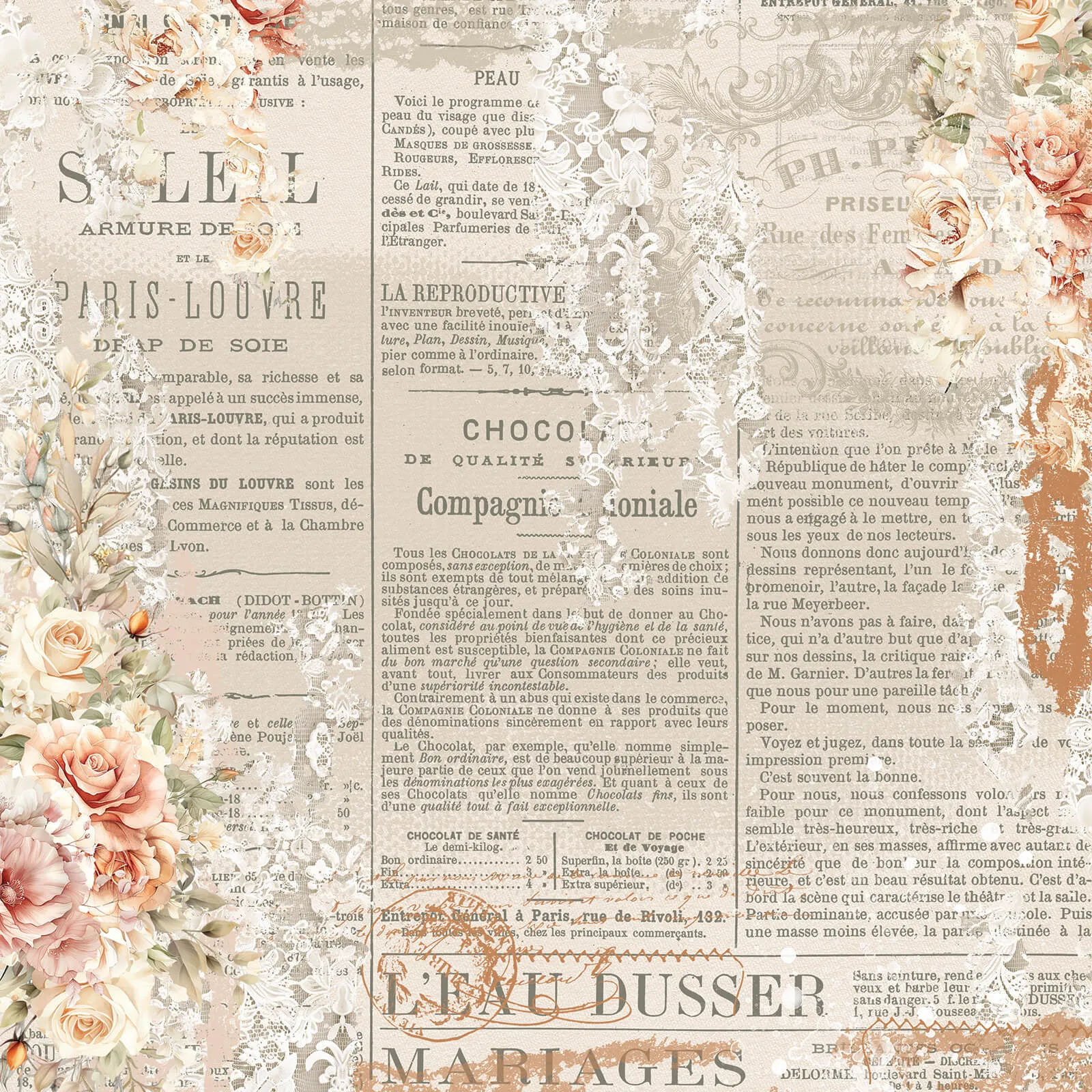 49 & Market - One Perfect Day - 12x12 Pattern Paper - On This Day