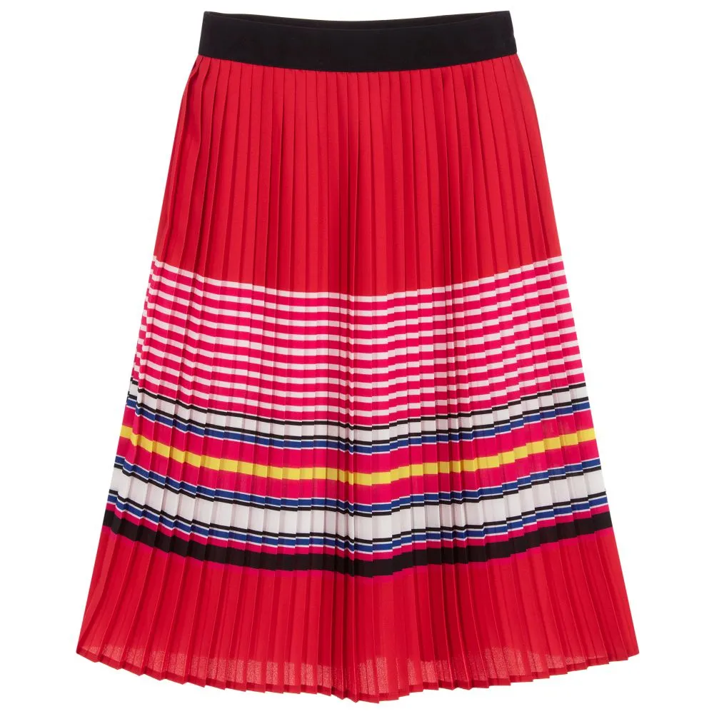 [5/6y] Karl Lagerfield Pleated Crepe Skirt