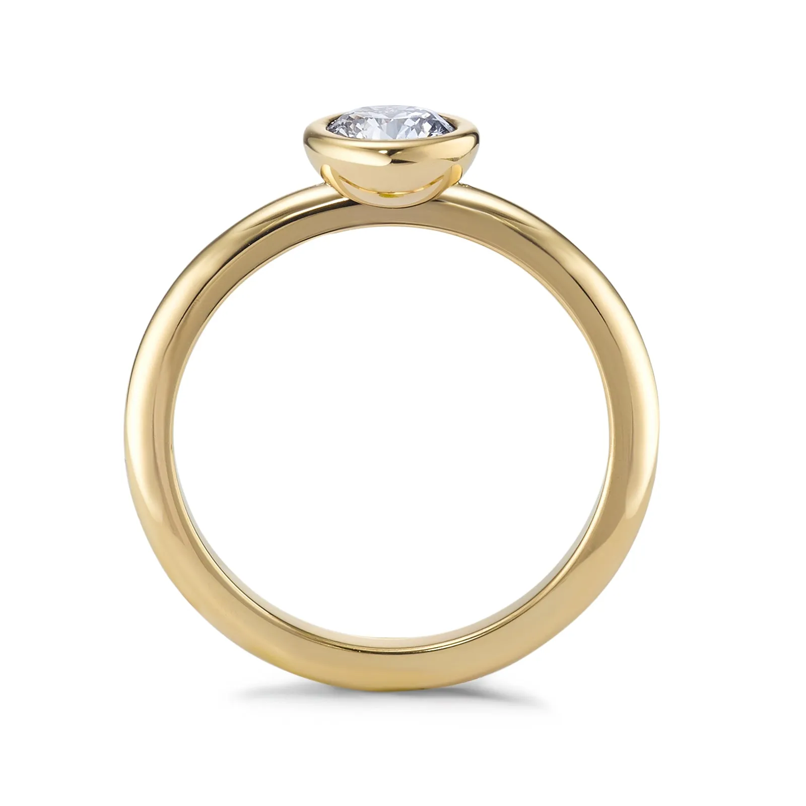 594052 TeNo Joy Ring, Crystal in Yellow Gold 7mm