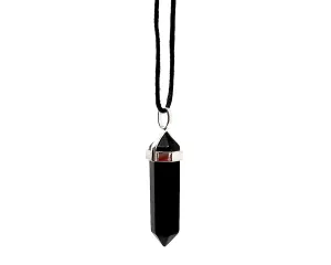 6-Point Hexagonal Shungite Pendant Necklace | Adjustable Cord | Authentic 5G EMF Protection | Unisex