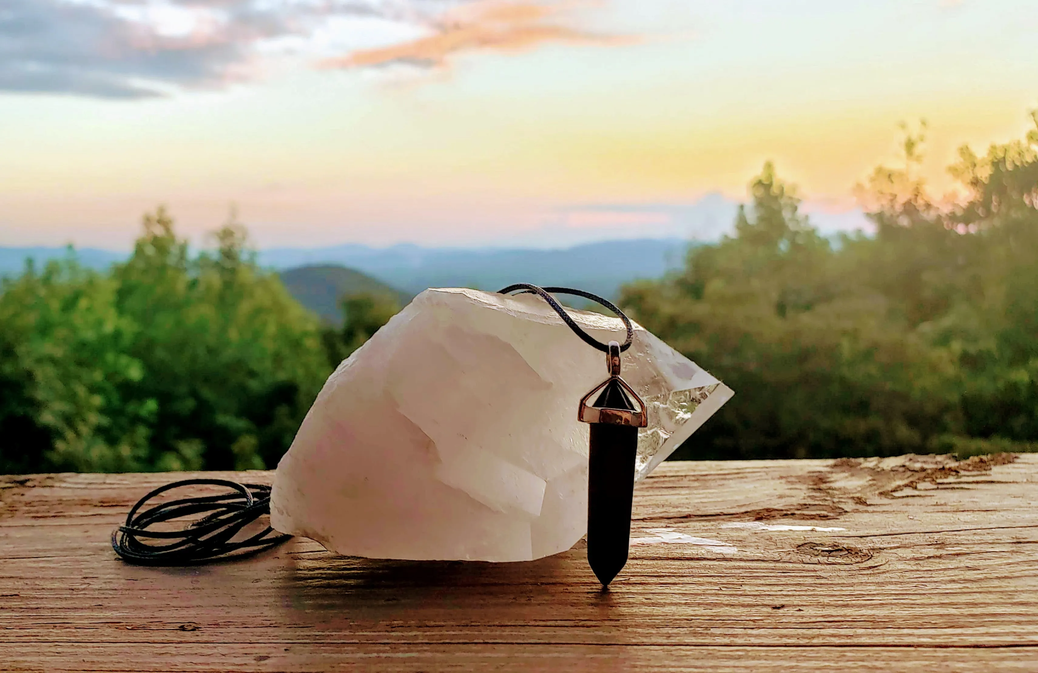 6-Point Hexagonal Shungite Pendant Necklace | Adjustable Cord | Authentic 5G EMF Protection | Unisex