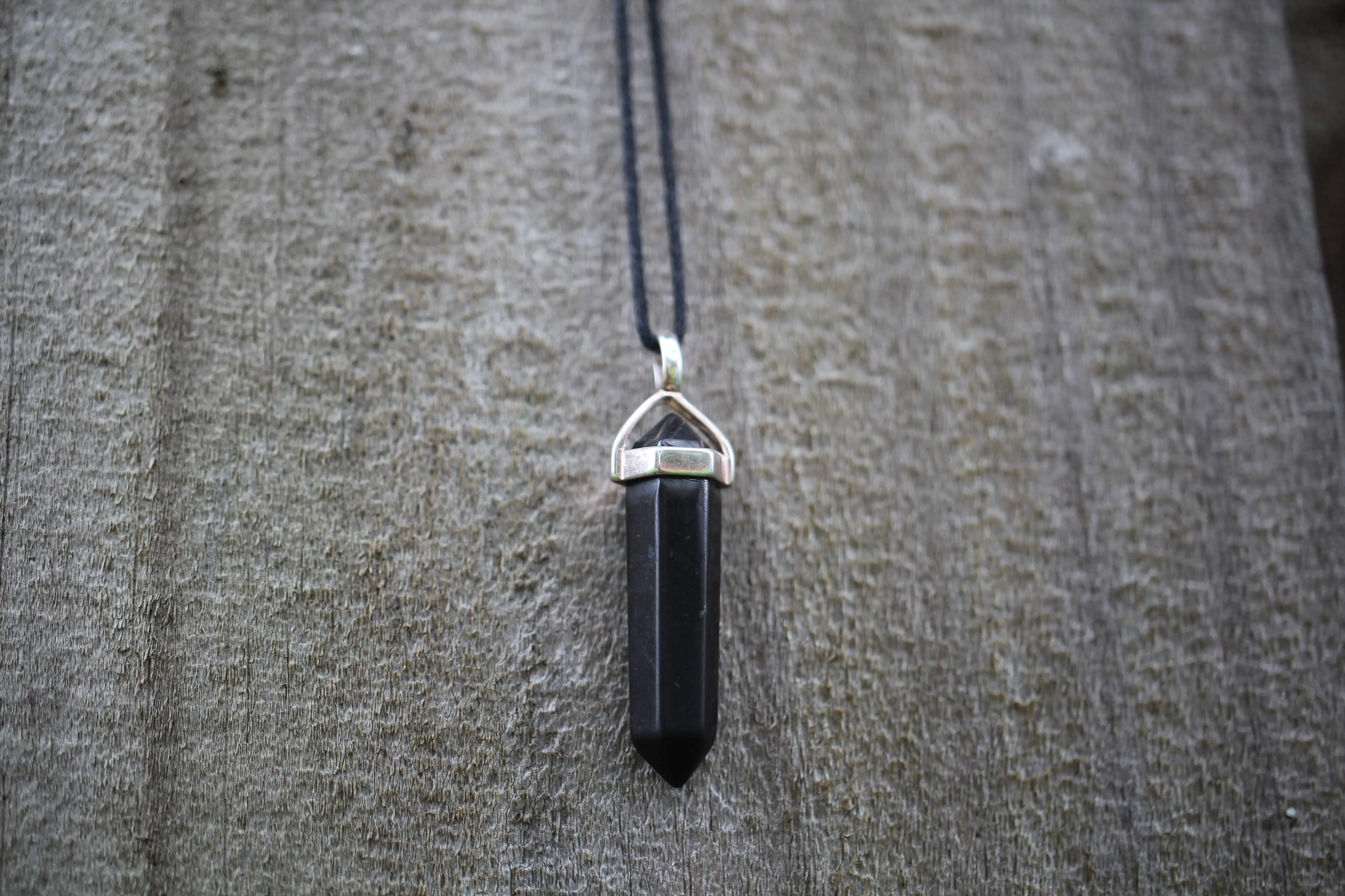 6-Point Hexagonal Shungite Pendant Necklace | Adjustable Cord | Authentic 5G EMF Protection | Unisex