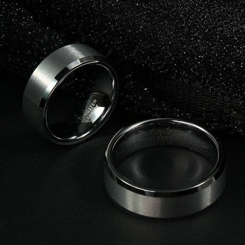 8mm Classic Couple Tungsten Wedding Band
