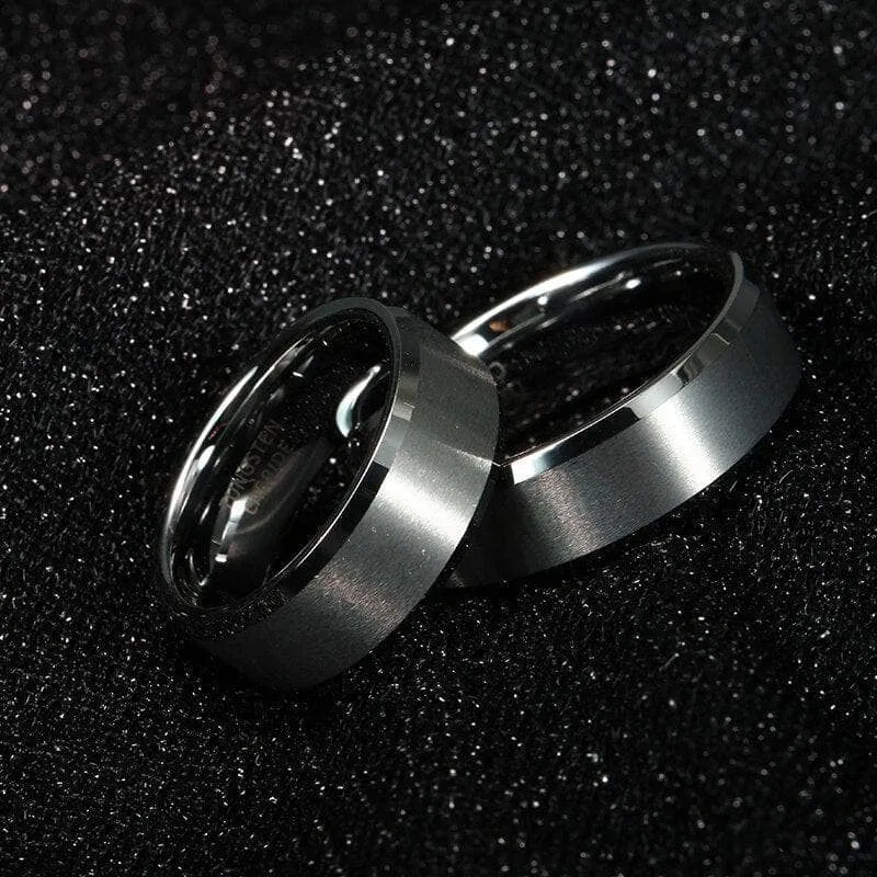 8mm Classic Couple Tungsten Wedding Band