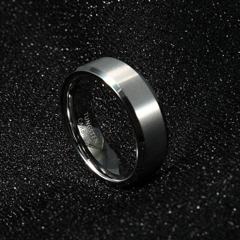 8mm Classic Couple Tungsten Wedding Band
