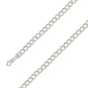 925 Sterling Silver 9.5mm E-Coated Classic Cuban Chain Size- 9"