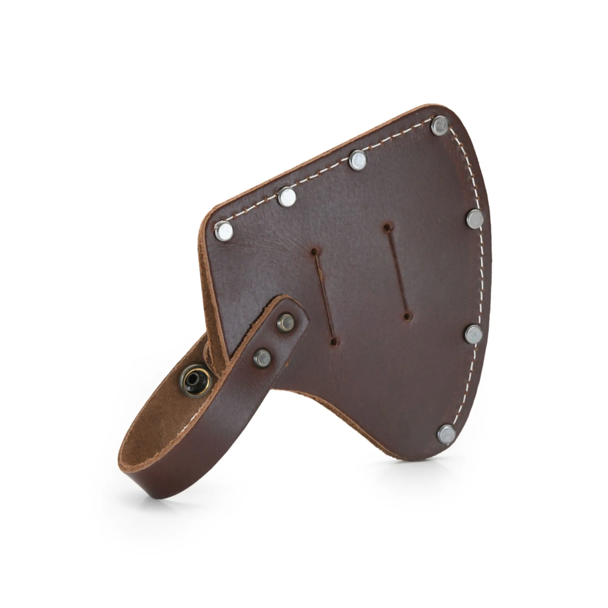 98025 - Camper's Hatchet Sheath in Dark Tan Heavy Full Grain Leather | Style n Craft