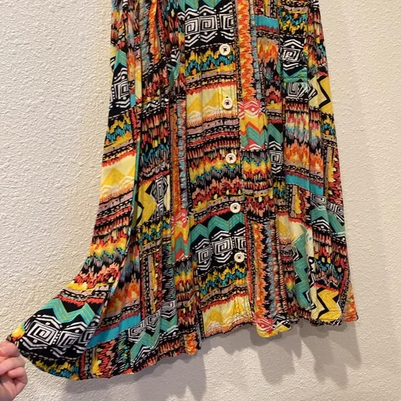 AA button‎ front skirt y2k