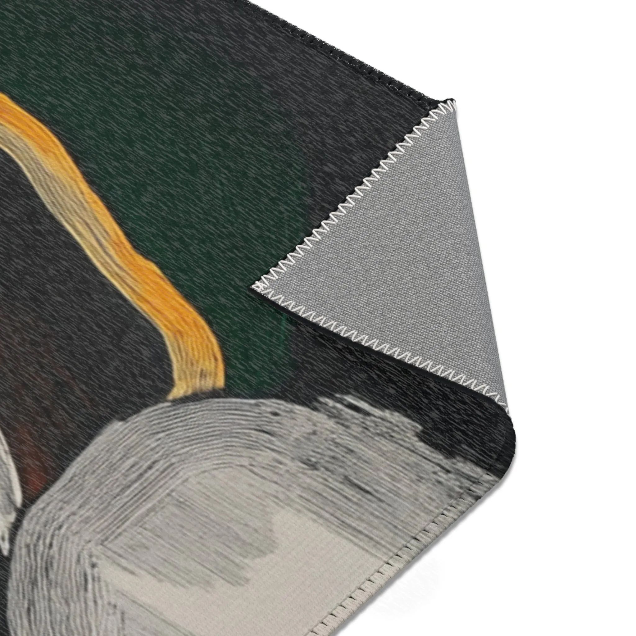 Abstract Noir Portrait Rug