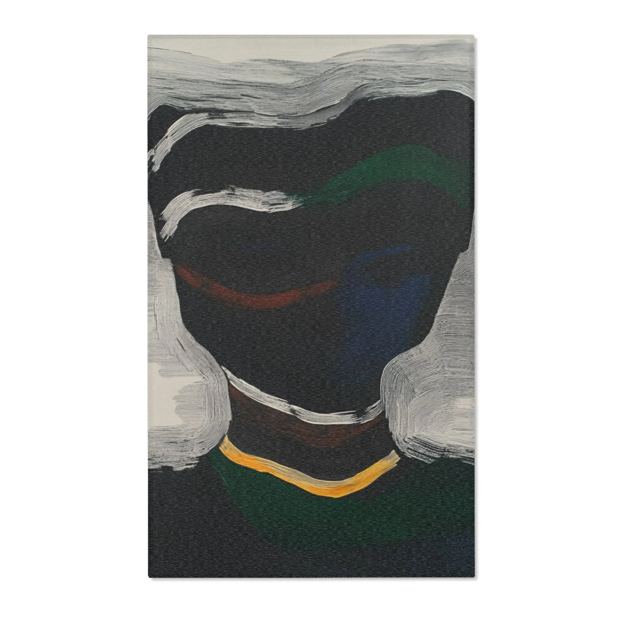 Abstract Noir Portrait Rug