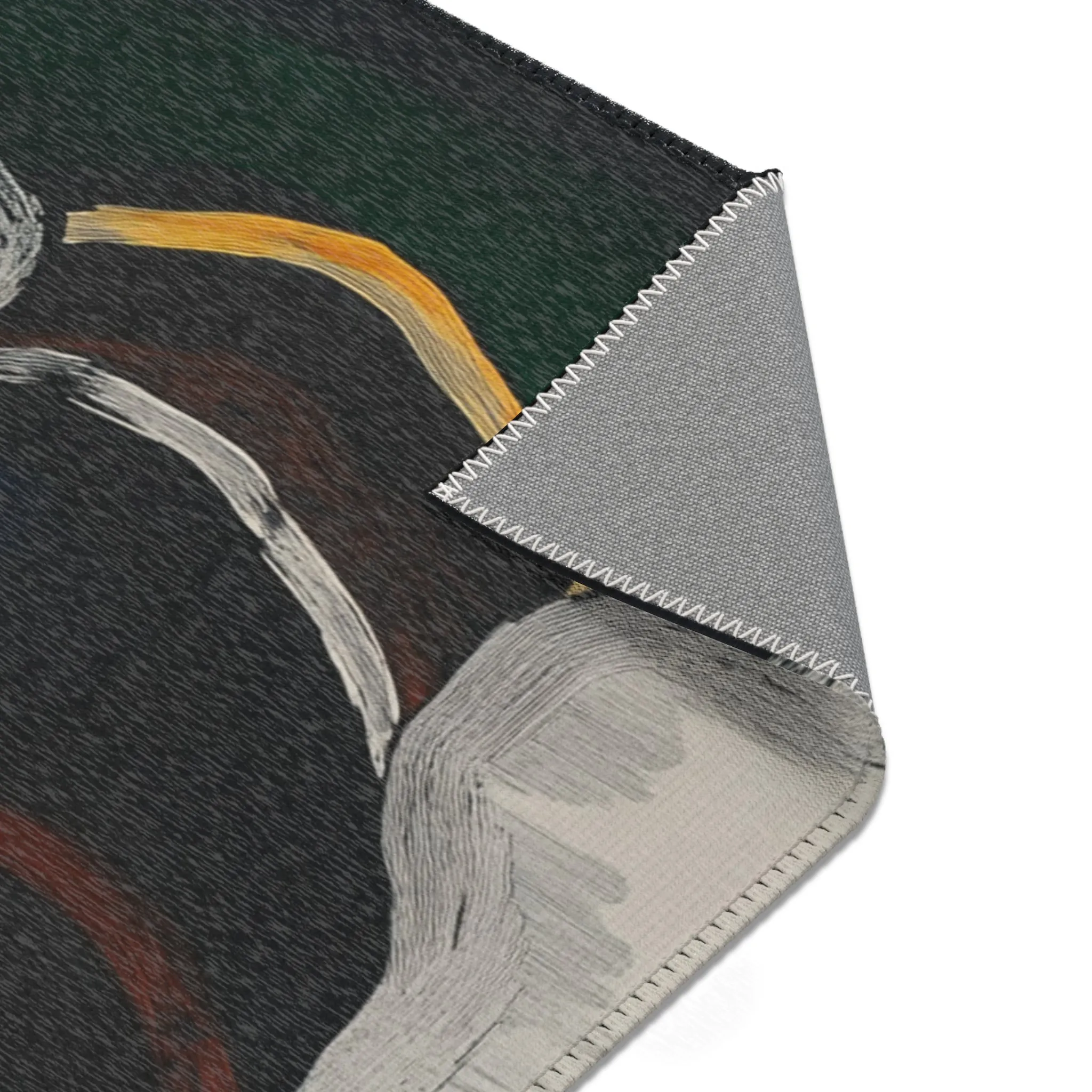 Abstract Noir Portrait Rug