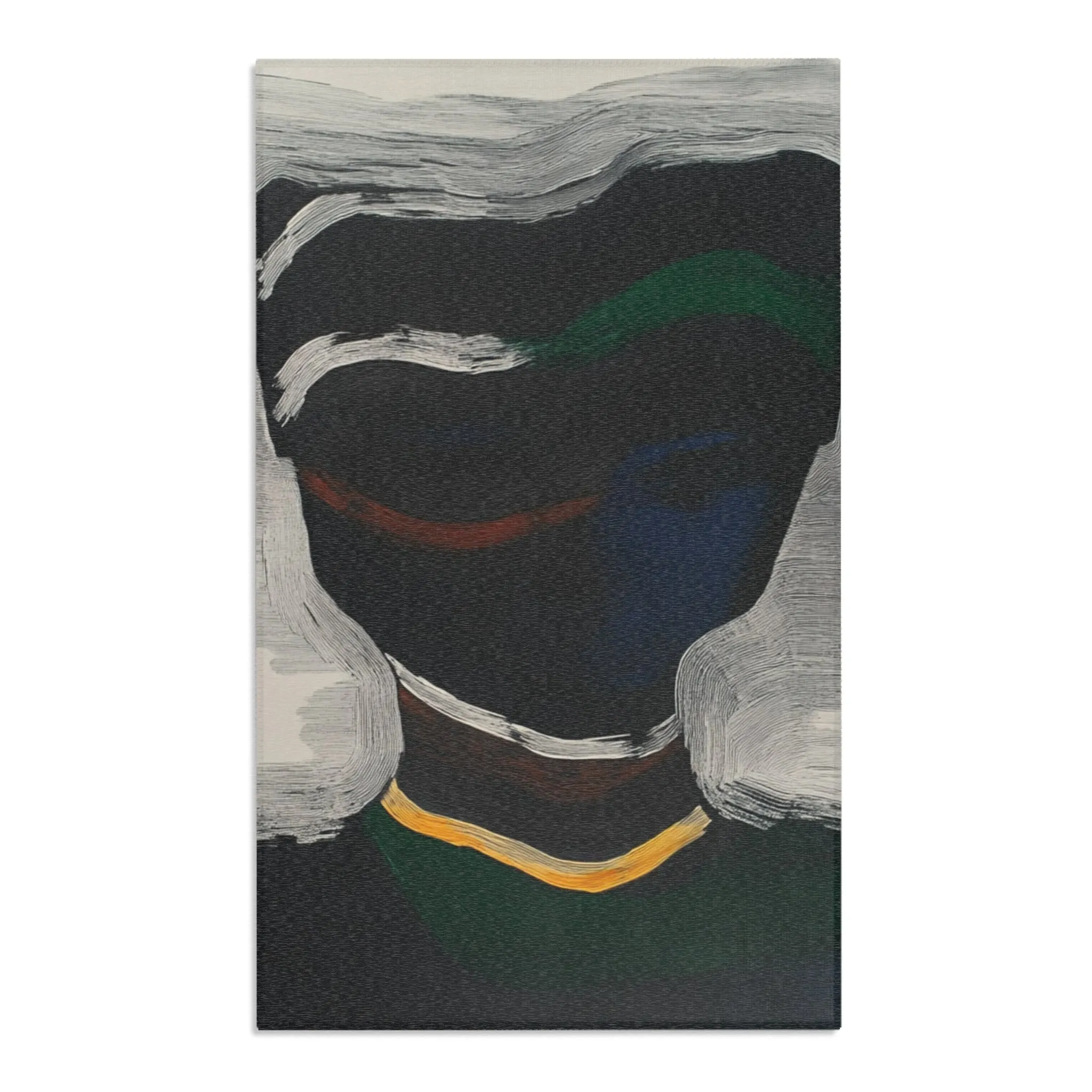 Abstract Noir Portrait Rug