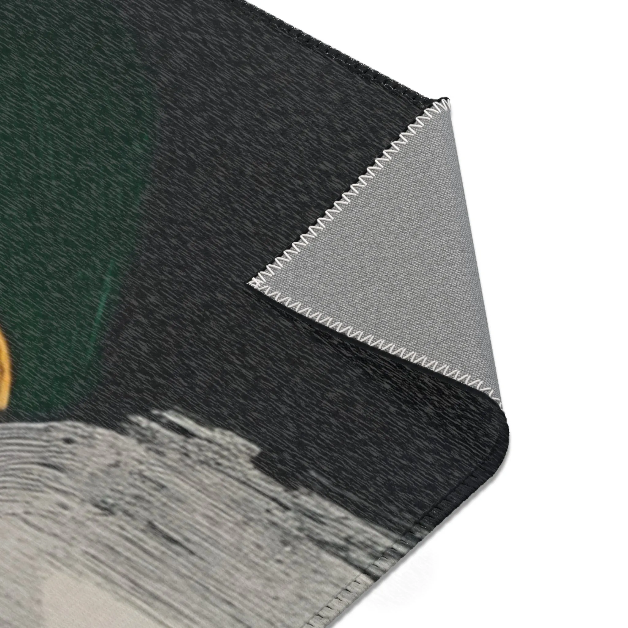 Abstract Noir Portrait Rug