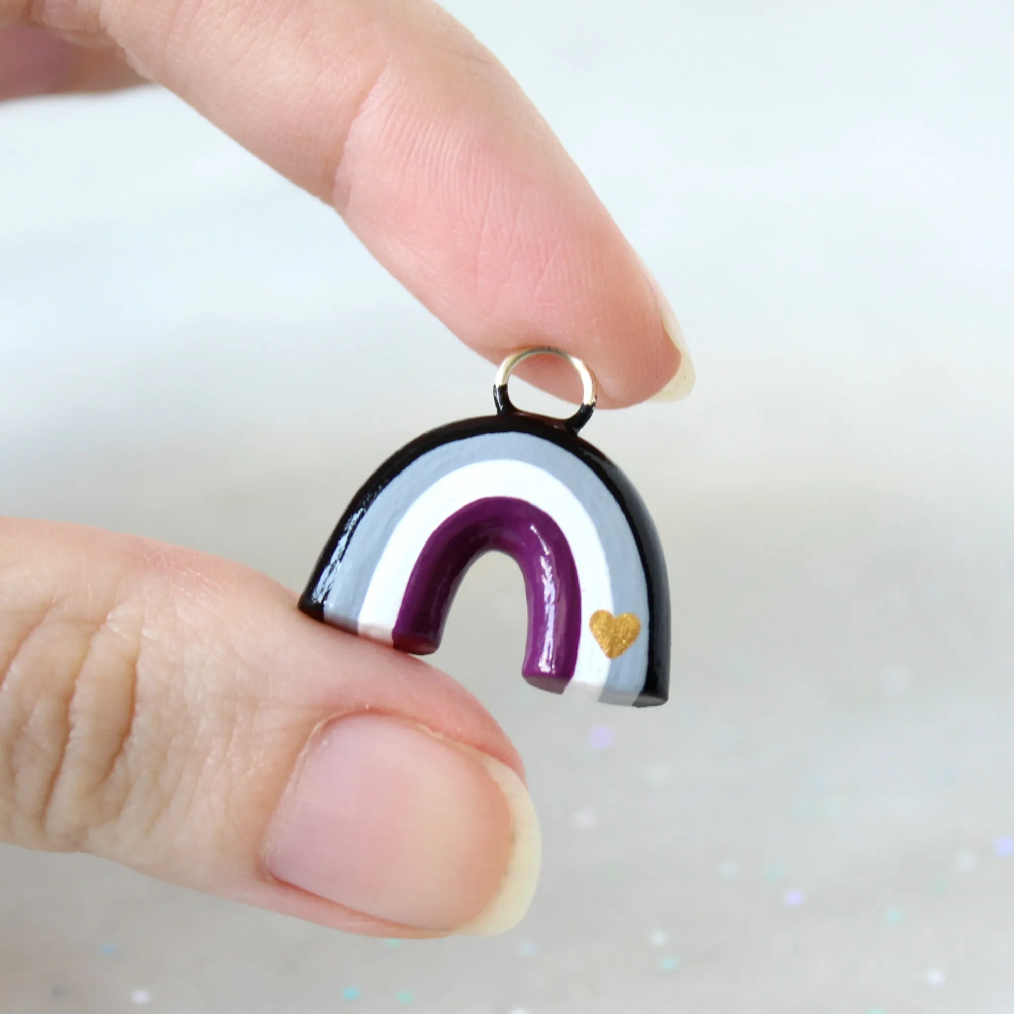 Ace Pride Rainbow Charm