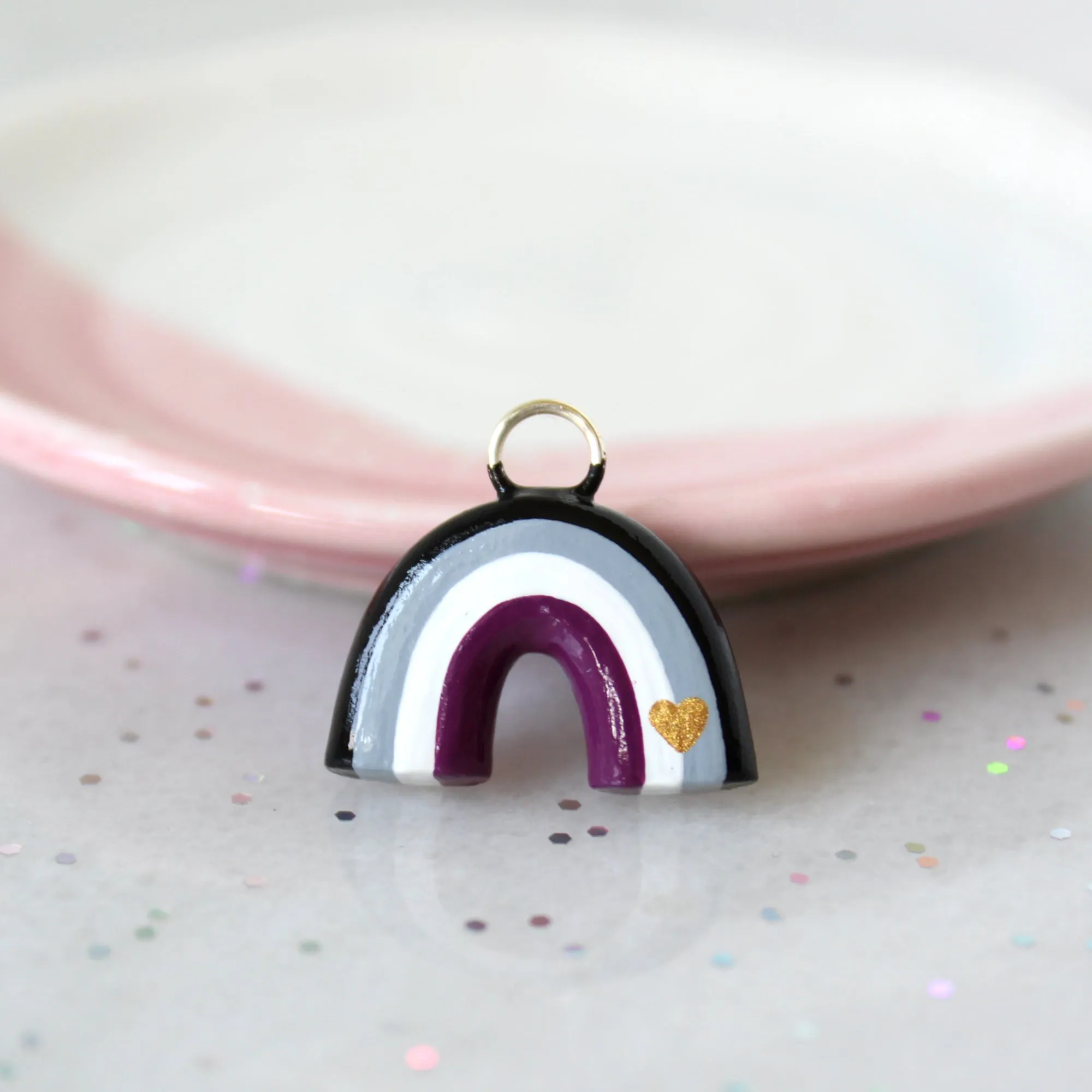 Ace Pride Rainbow Charm