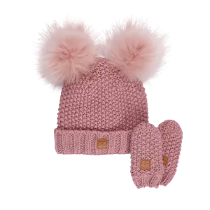 Adorable Knit Toque and Mittens Set - Infants