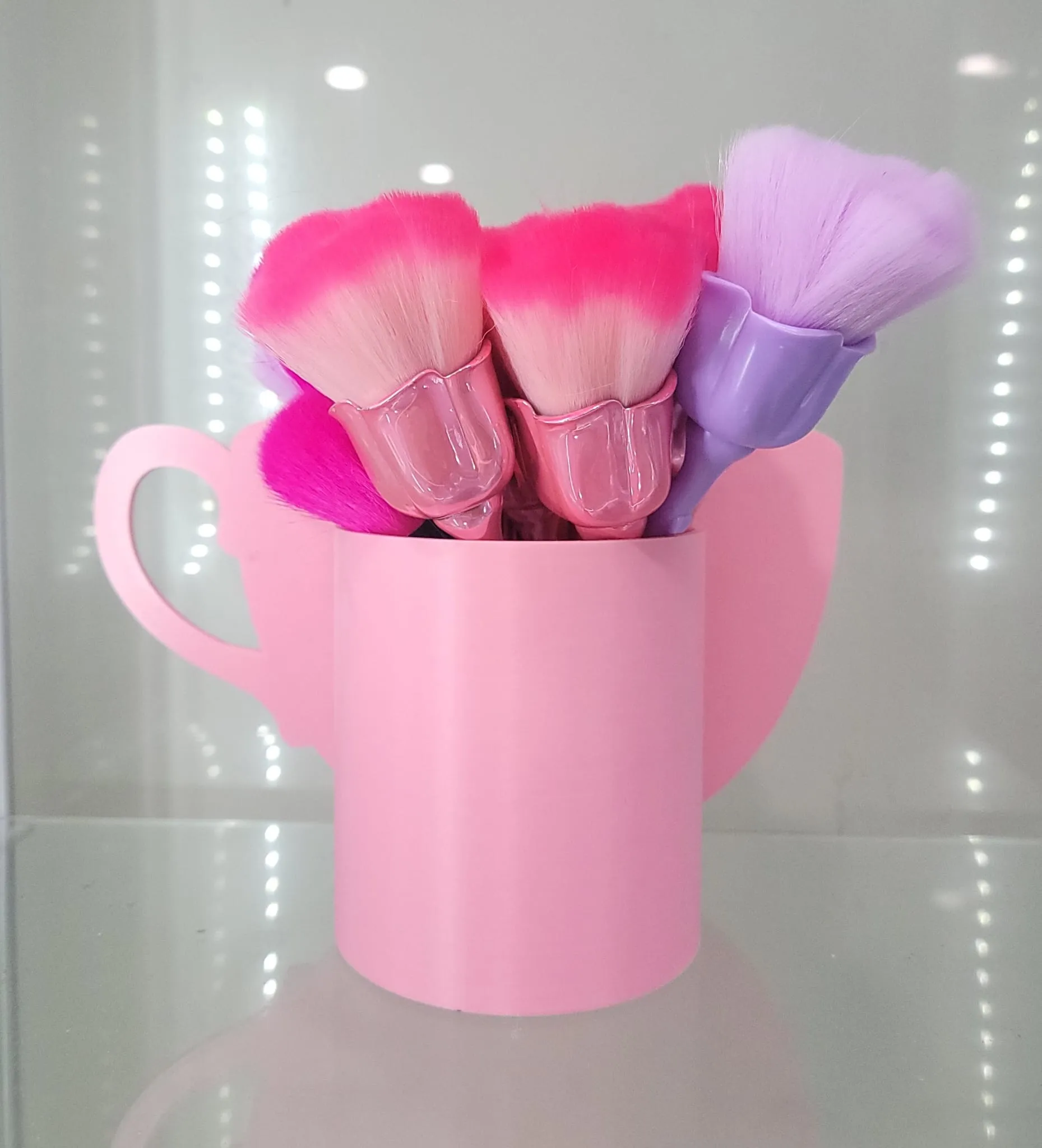 Adorable Puppy Teacup Brush Holder