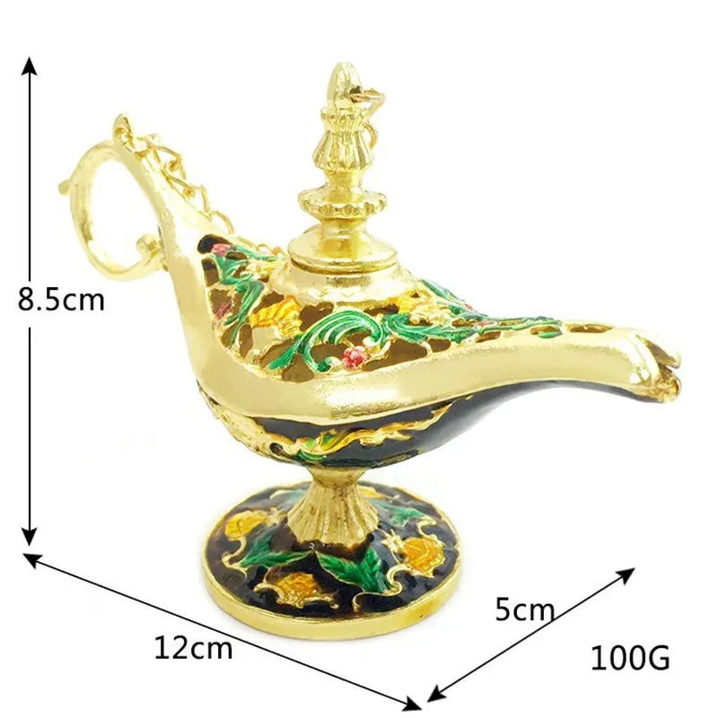 Aladdin Magic Lamp Home Decor Nordic Allah Metal Craft Desktop Decoration Figurines Ornament