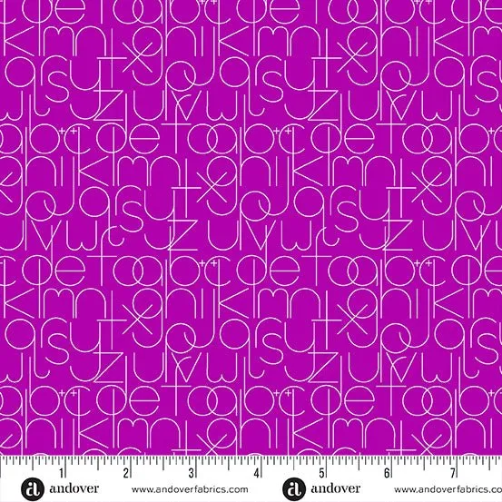 Alison Glass Fabric | Soliloquy | Enough | Grape