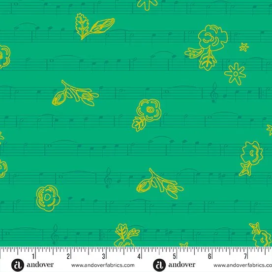 Alison Glass Fabric | Soliloquy | Singalong | Fern