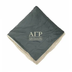 Alpha Gamma Rho Sherpa Lined Blanket