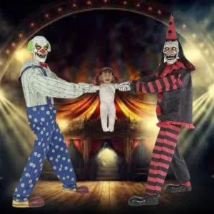 Animated Clown Tug Of War Prop