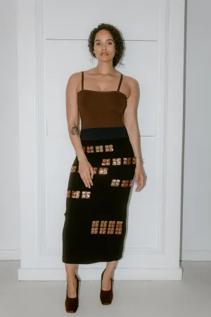 Antonia Sequin Wool Knit Dress