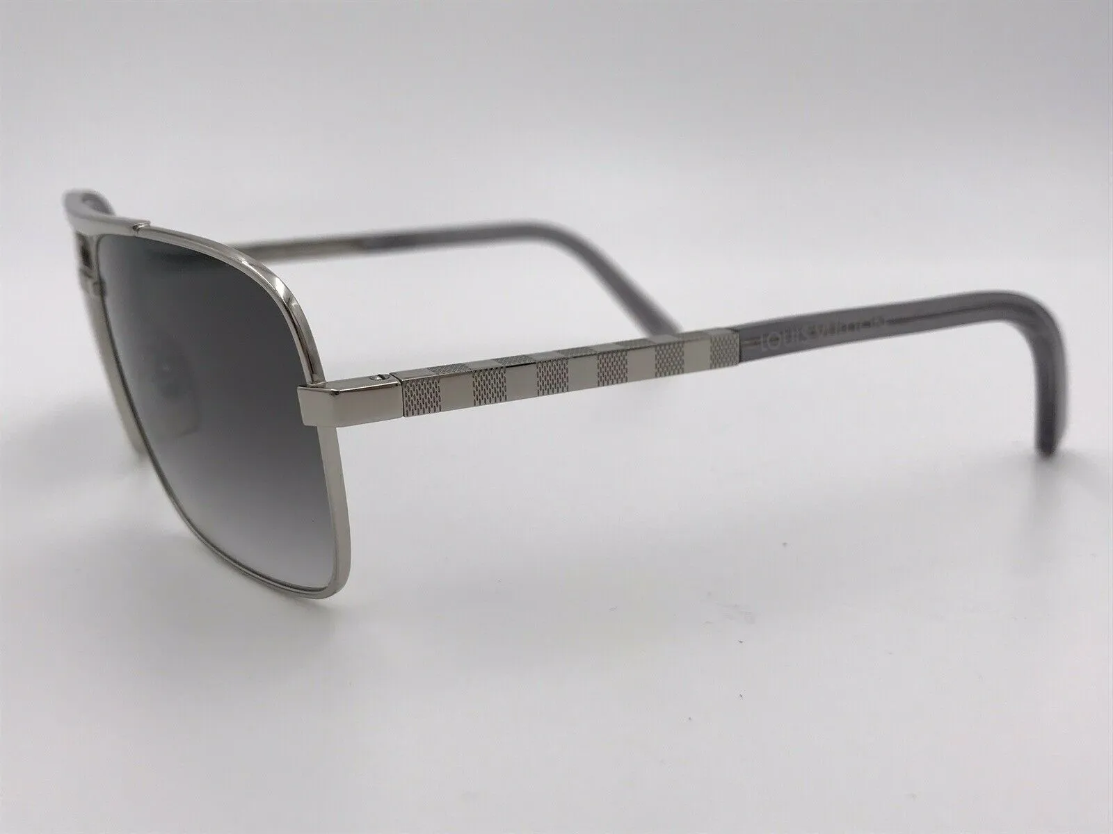 Attitude Silver U Damier Sunglasses